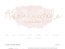 Tablet Screenshot of adriannejadephotography.com